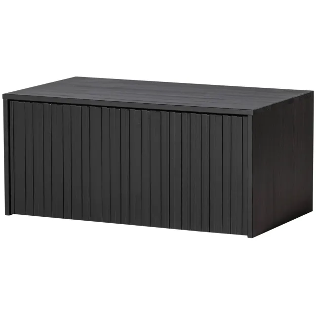 WOOOD New Gravure kistbank zwart black