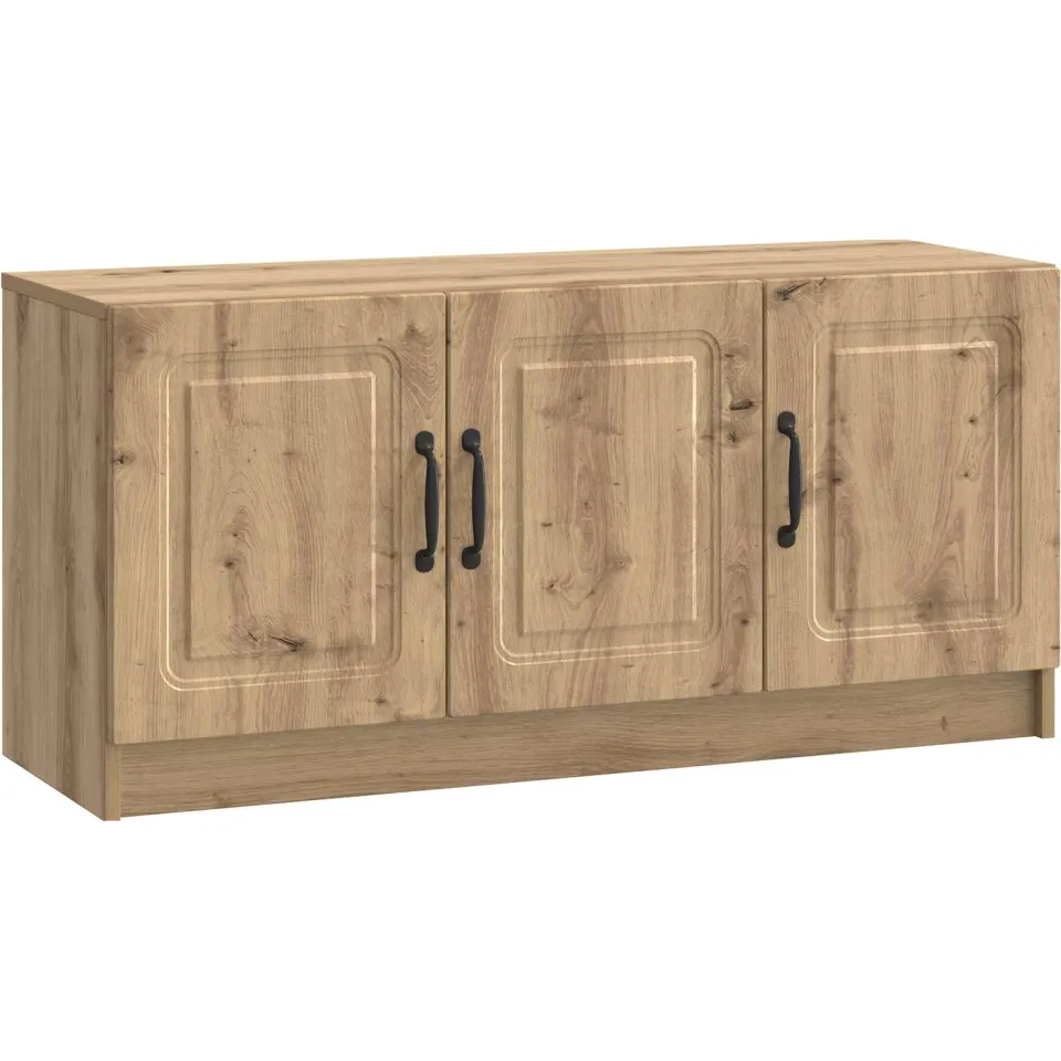 vidaXL Tv-meubel 99 x 34,5 x 47 cm Artisanaal eiken Bewerkt hout, foto 3