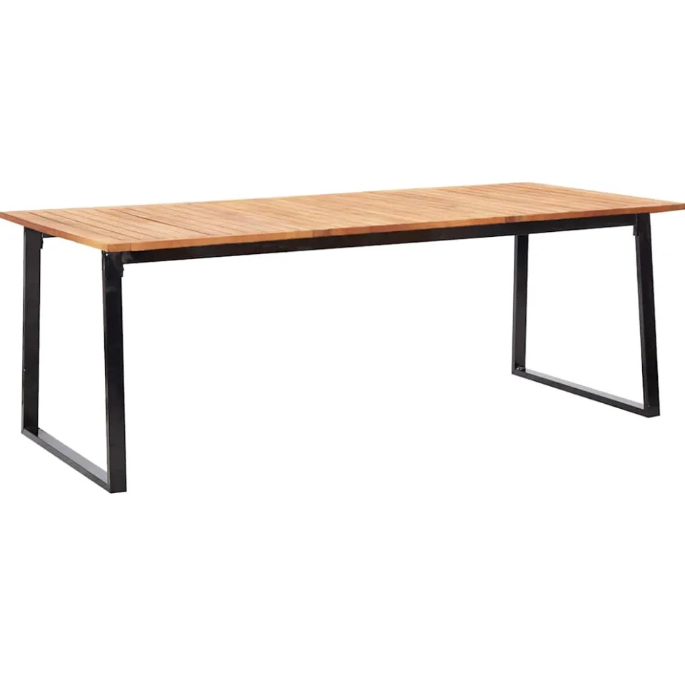 vidaXL 9-delige Tuinset poly rattan en acaciahout zwart, foto 2