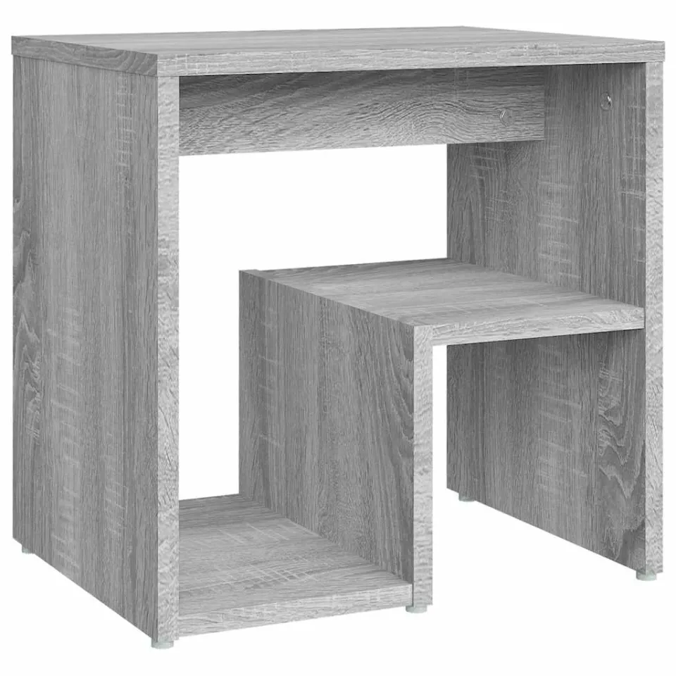 vidaXL Nachtkastje 40x30x40 cm bewerkt hout sonoma eikenkleurig, foto 3