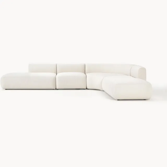 Westwing Collection XL modulaire hoekbank Sofia Wit