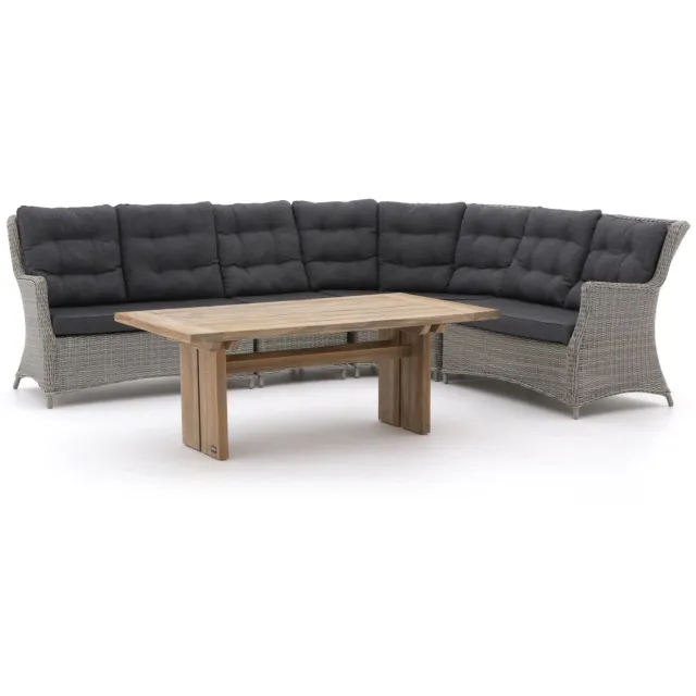 Intenso Furniture Intenso Milano/ROUGH-L dining loungeset 5-delig Grijs