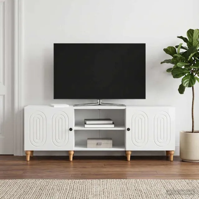 vidaXL TV-kast 150 x 31 x 50 cm Hoogglans Wit Bewerkt hout, foto 2