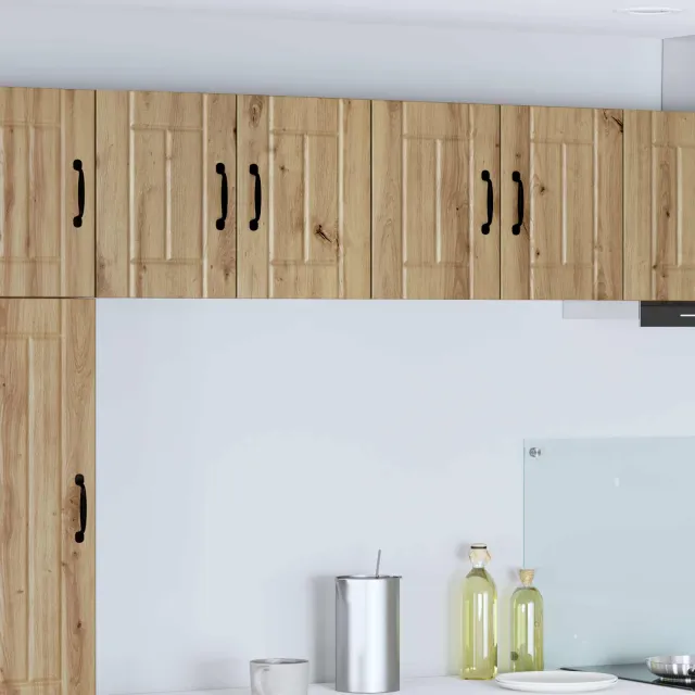 vidaXL Wandkast LUCCA 2 st Artisanaal eiken 60 x 31 x 40 cm Bruin