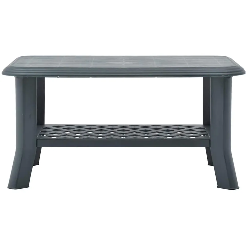 vidaXL Salontafel 90x60x46 cm kunststof groen, foto 2