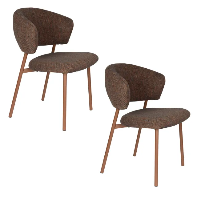Housecraft Living Jasmine eetkamerstoel bruin, foto 2