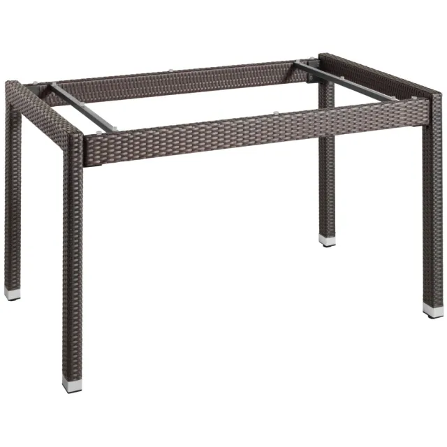 Vega Tafelframe Metropolitan; 130x80x75 cm (LxBxH); donkertaupe; rechthoekig