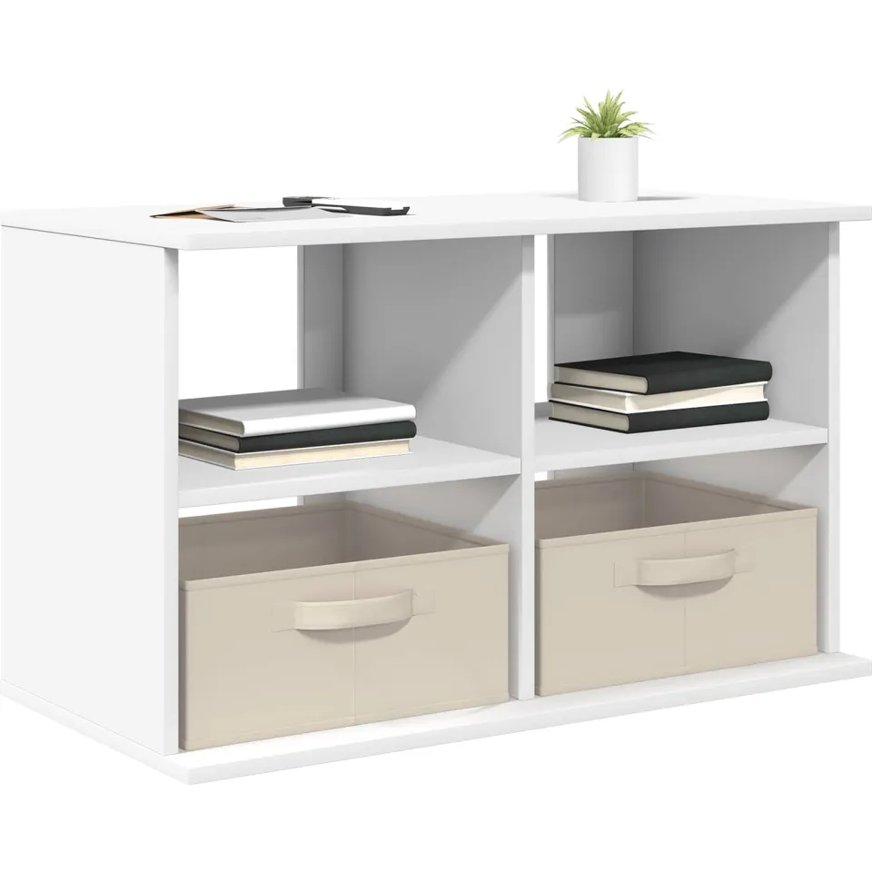 vidaXL TV-standaard met lade Wit 79 x 40 x 48 cm