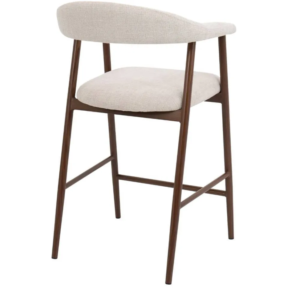 Giga Meubel Mila barkruk beige walnoot, foto 4