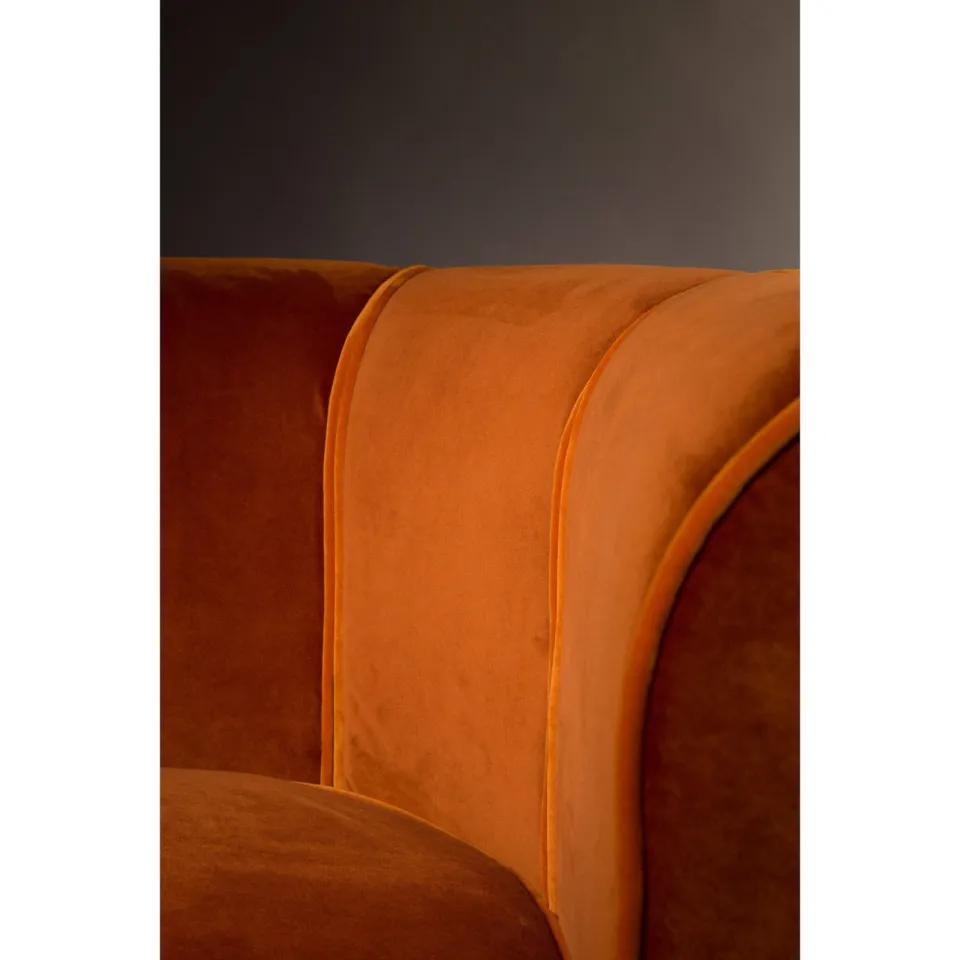 Dutchbone fauteuil Flower oranje, foto 8