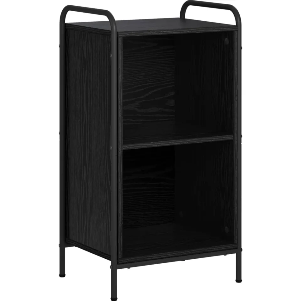 vidaXL Boekenkast 55,5 x 33 x 174 cm Bewerkt hout Zwart eiken, foto 3