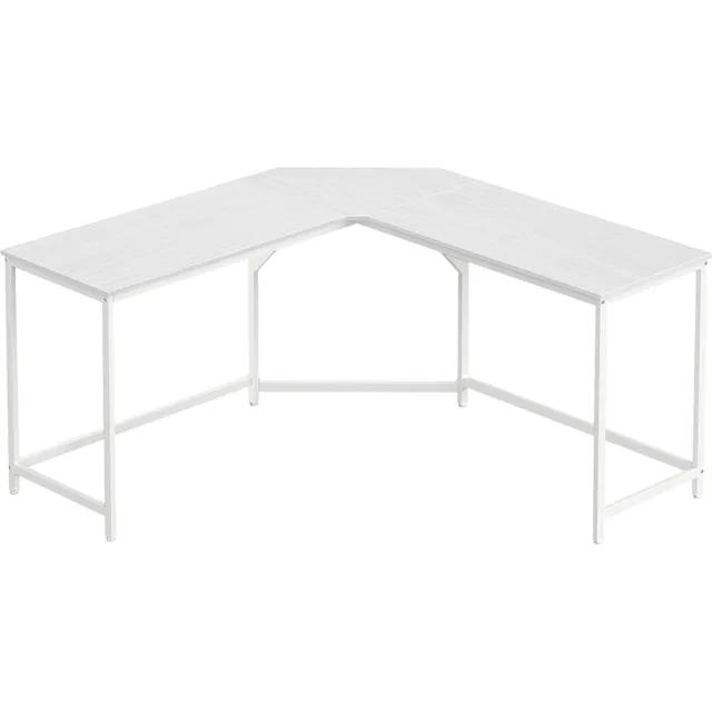 Woon Wereld L –vormig bureau 149 x 149 x 76 cm bespaart ruimte Wit