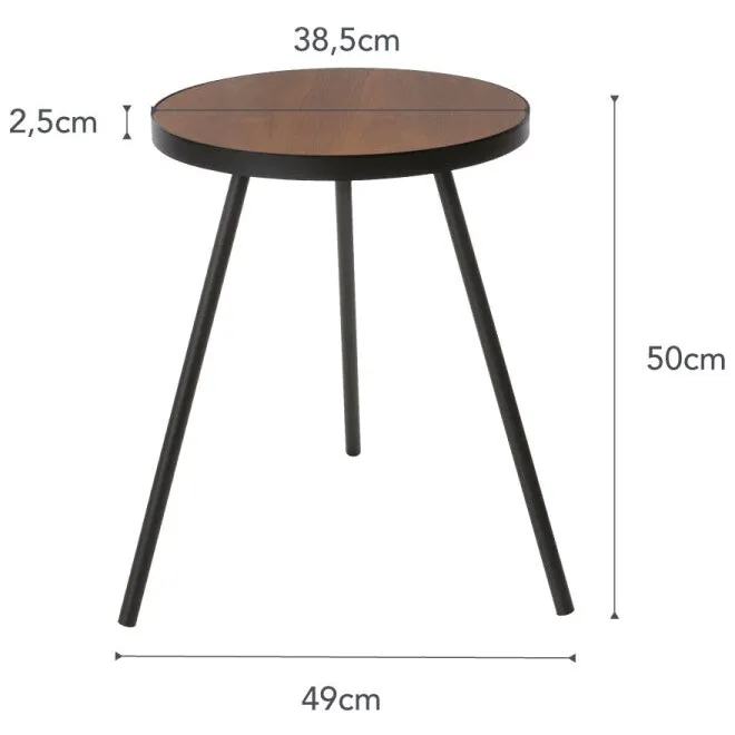 Yamazaki Round bijzettafel - Tower - zwart, foto 2