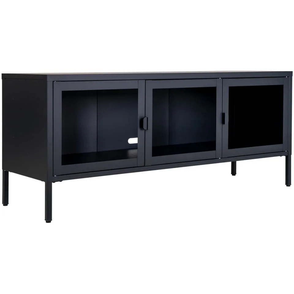 Artichok Ellis metalen tv meubel zwart - 130 x 40 cm, foto 2