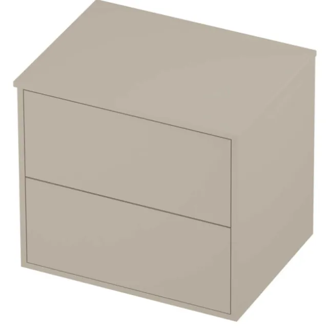 Proline Deck Badmeubelset Voor Grepen Symmetrisch Kader 60x46x54 cm Soft Linen Beige