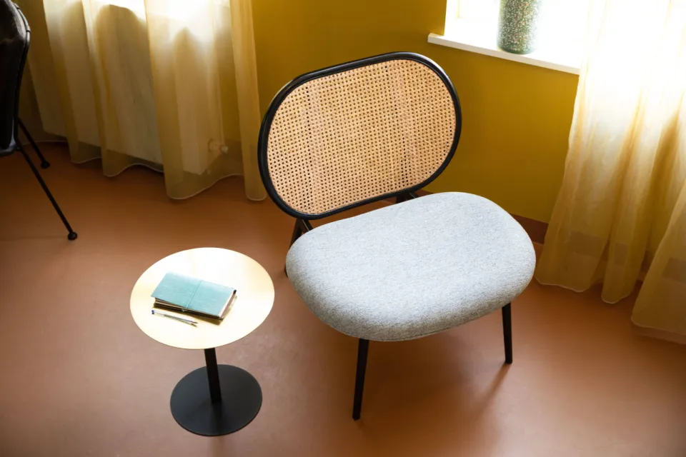 Zuiver fauteuil Spike grijs/naturel, foto 4