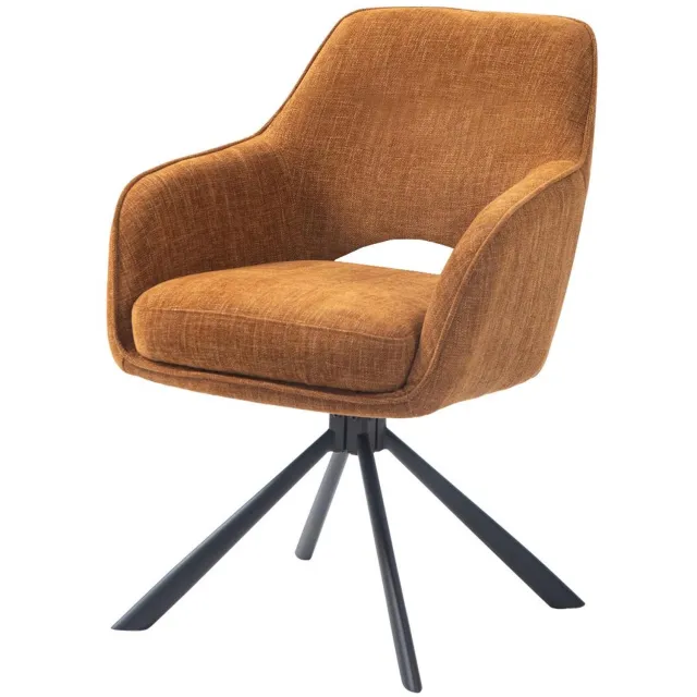 Nordic Home Coleen armstoel - roestbruin