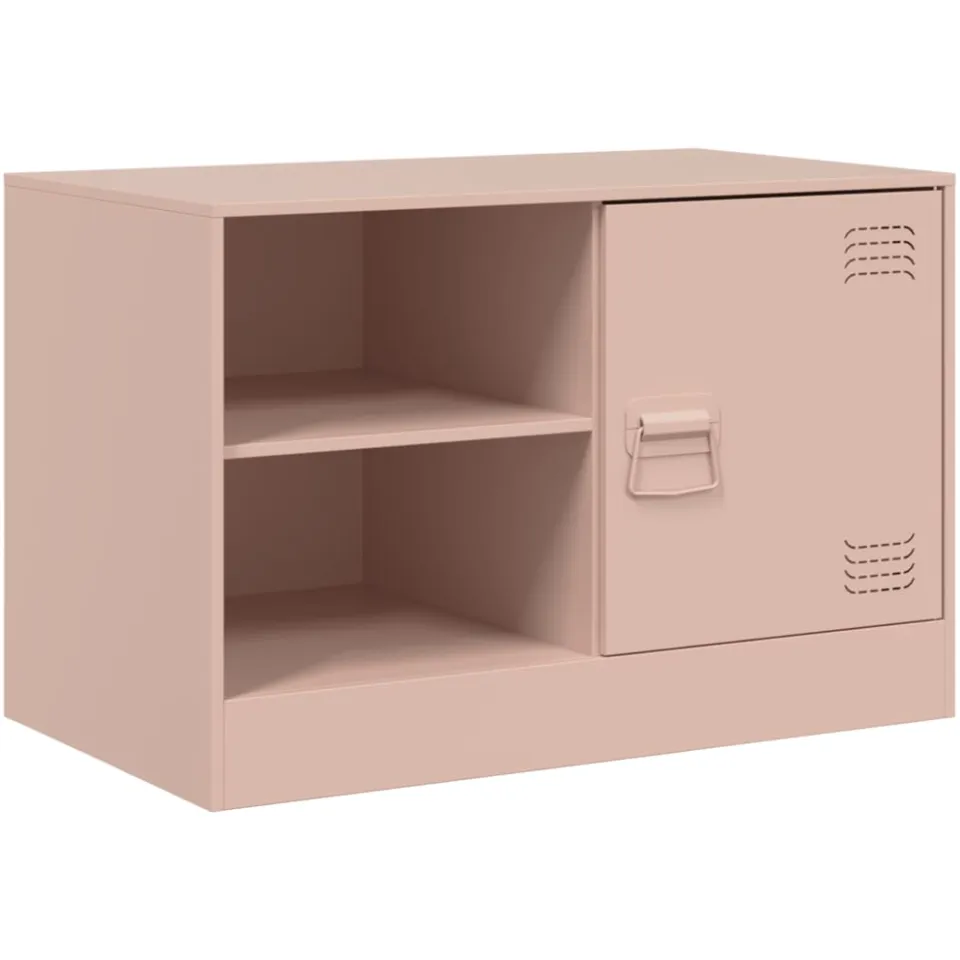 vidaXL Tv-meubelen 2 st 67x39x44 cm staal roze, foto 4