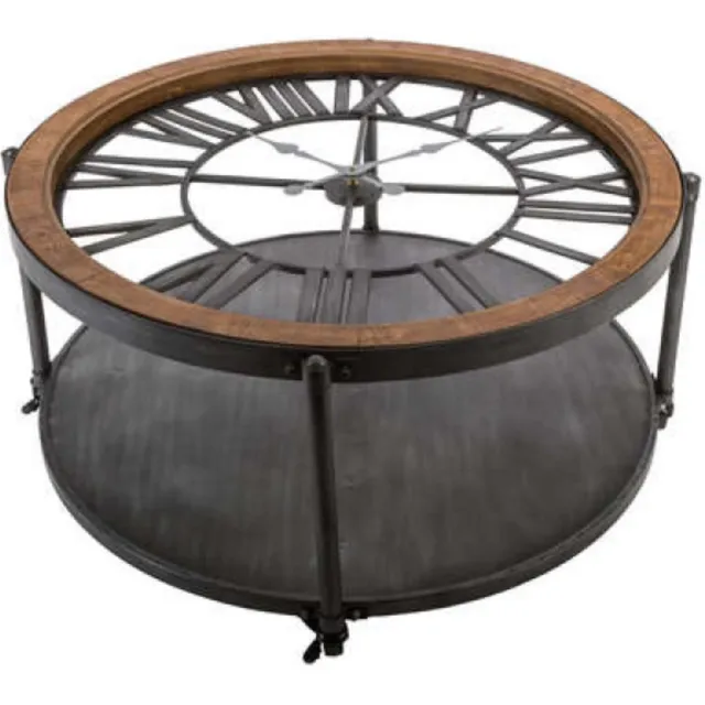 Atmosphera Créateur d'intérieur® Salontafel met klok CHRONO Noir