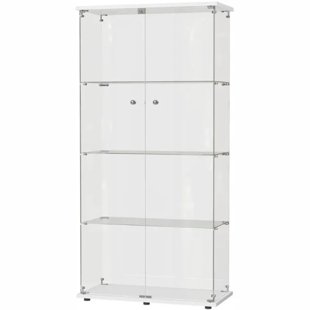 ApexArte® Vitrinekast met Glas - Vitrinekasten Woonkamer -Transparant