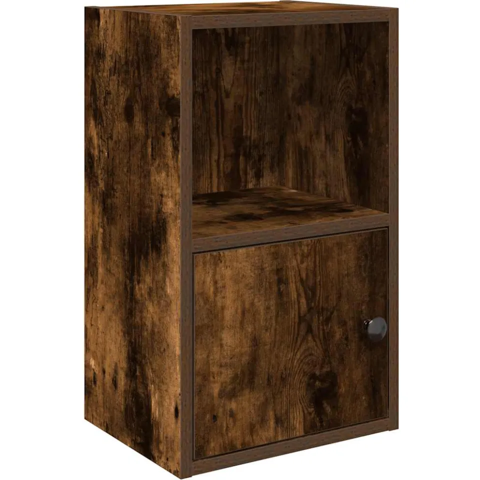 vidaXL Boekenkast 31x24x52 cm bewerkt hout gerookt eikenkleurig, foto 3