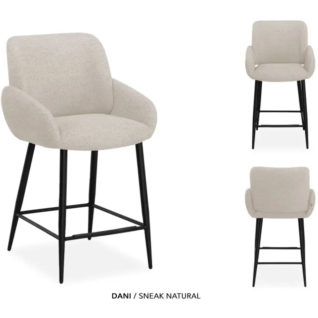 Maxfurn MX-Sofa - Barstoel Dani / Kleur: Natrual | per 2 stuks Natural