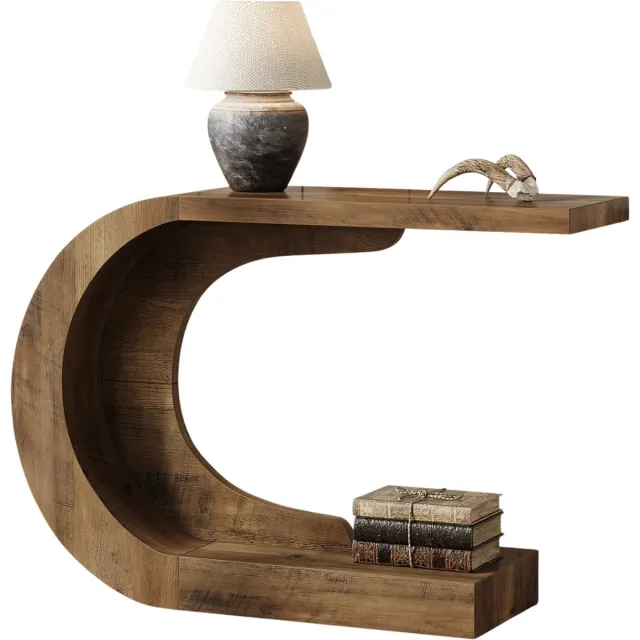 Stervia Consoletafel - Haltafel - Gangtafel - Salontafel - Belastbaarheid 20 KG - Bruin - 110 x 35 x 75 cm