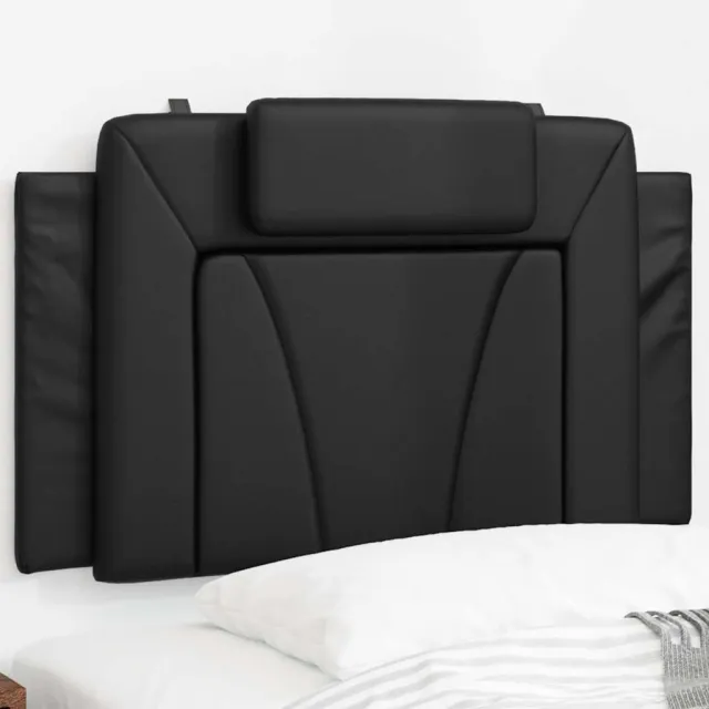 vidaXL Hoofdbordkussen "Viana" 90 cm kunstleer zwart