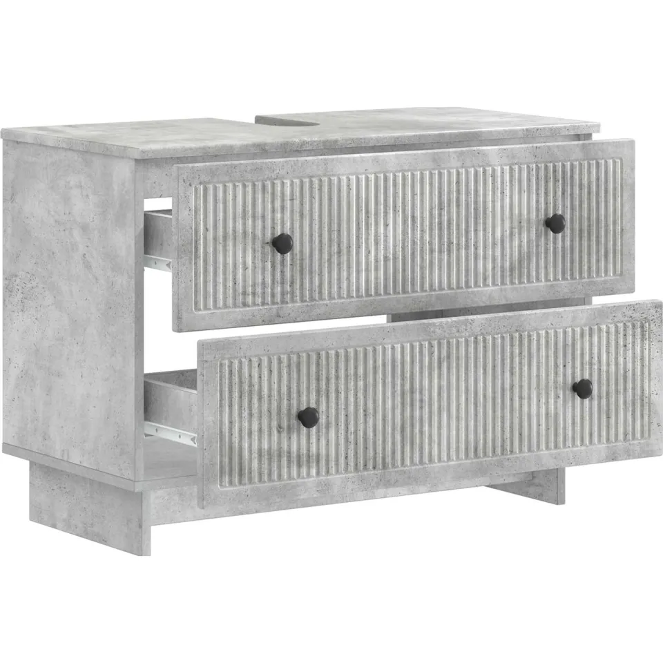 vidaXL Badkamer wastafelkast EDE Betongrijs 82 x 41 x 59 cm