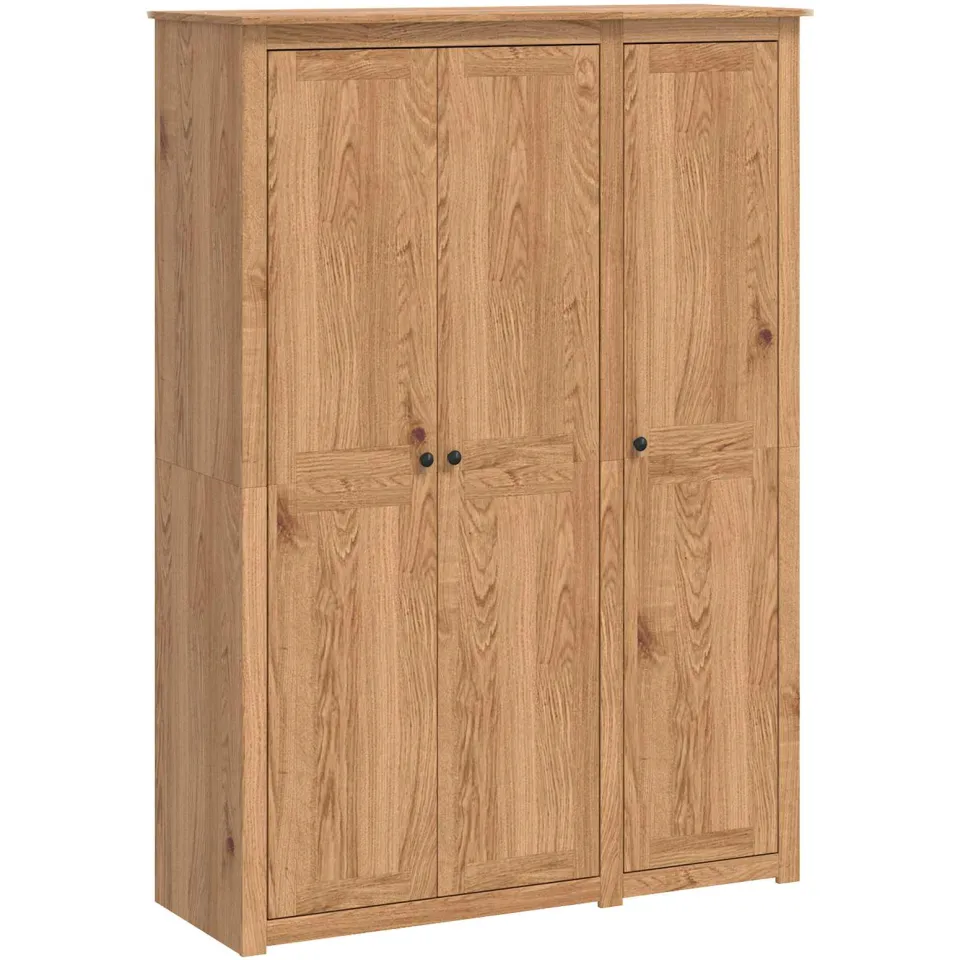 vidaXL Kledingkast PANAMA Honing 131,5 x 50 x 185 cm bruin, foto 3
