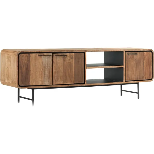 DTP Home Evo tv-meubel teakhout naturel - 185 x 40 x 60 cm