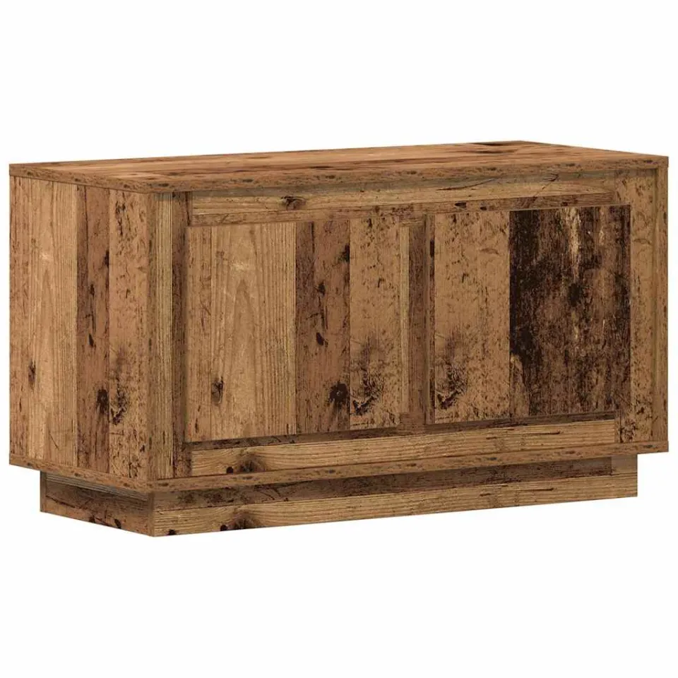 vidaXL TV-kast 80 x 35 x 45 cm Oud hout Bewerkt hout bruin, foto 3