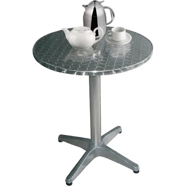 Bolero ronde RVS tafel 80cm Grijs