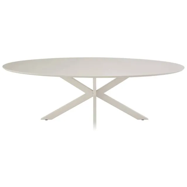 Giga Meubel Eettafel Gimo - Ovaal Beige HPL - 240x100x76cm