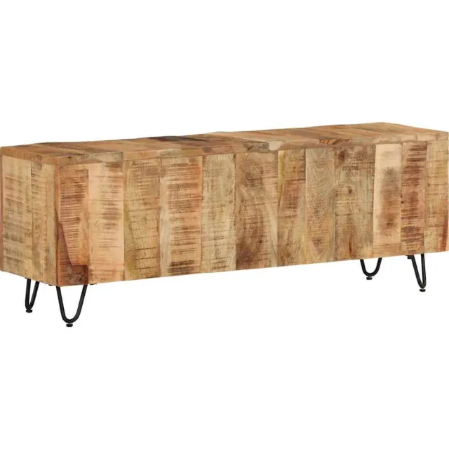vidaXL Tv-meubel 110x30x40 cm massief mangohout Meerkleurig