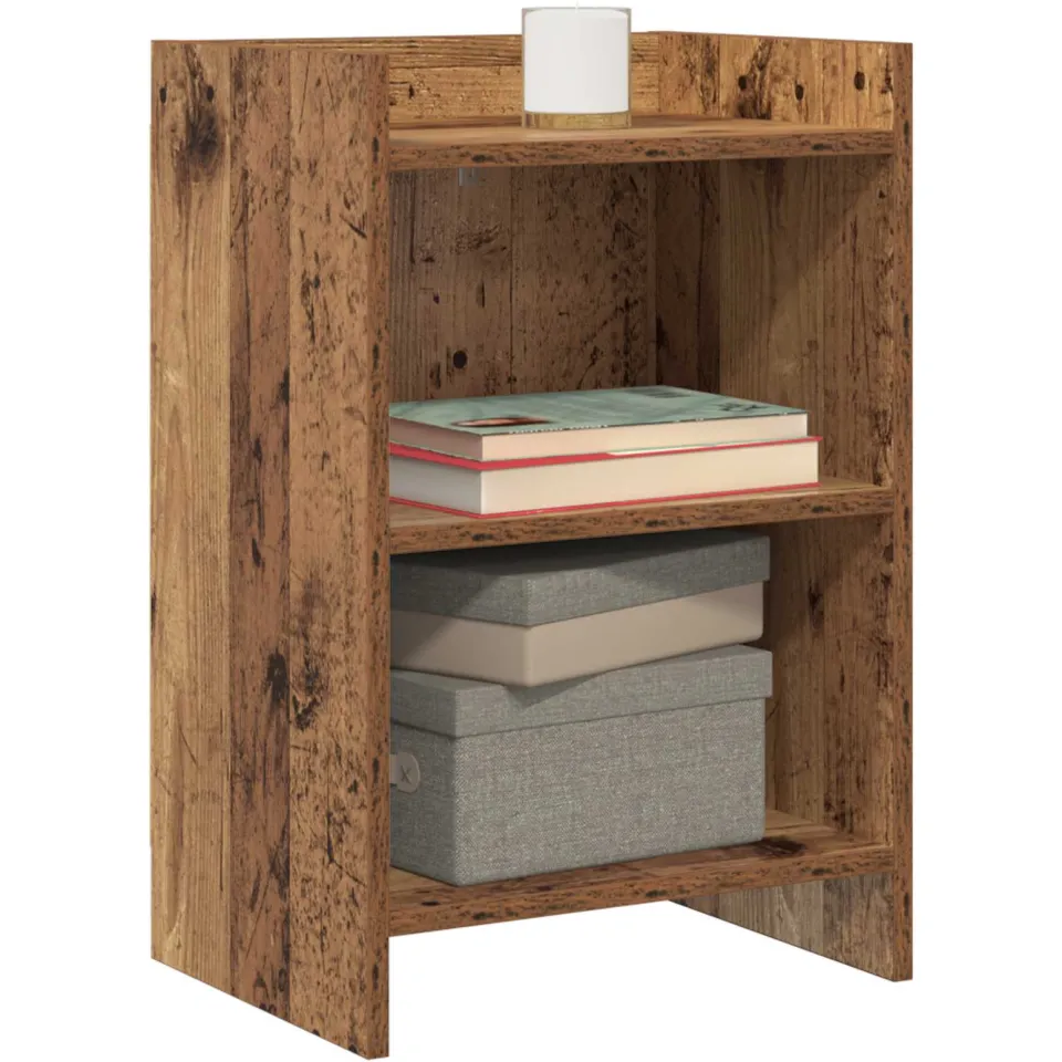 vidaXL Nachtkastjes 2 st Oud hout 40 x 30 x 60 cm Bewerkt hout Bruin