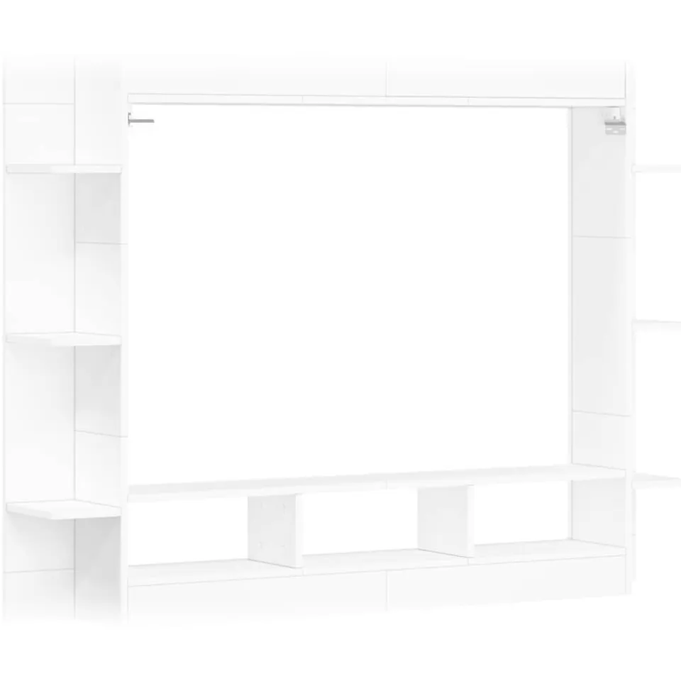 vidaXL Tv-meubel 152x22x113 cm bewerkt hout wit, foto 4