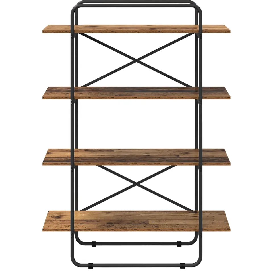 vidaXL Boekenrek 4-laags 100 x 35 x 140 cm PB Eikenhout Bruin