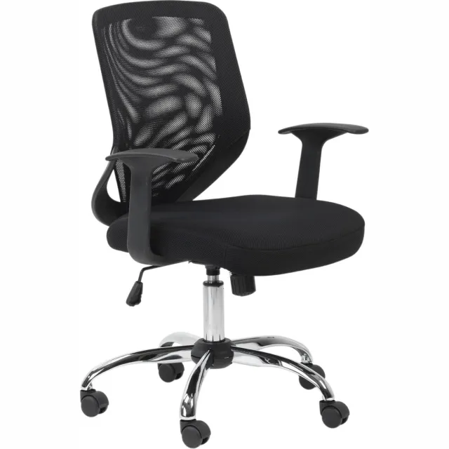 Notio Living Atlanta-Bureaustoel - Zwart Gaas