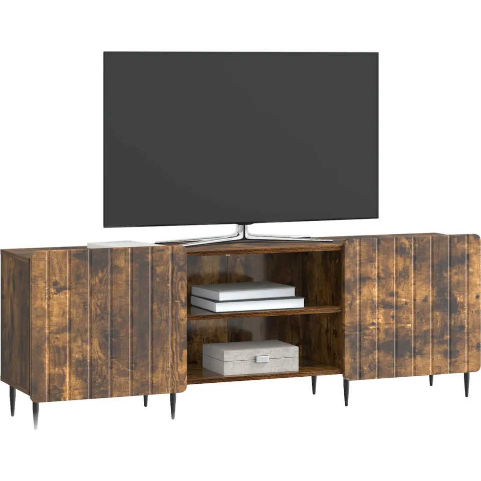 vidaXL TV-kast Gerookt eiken 150 x 31 x 52 cm Bewerkt hout Bruin