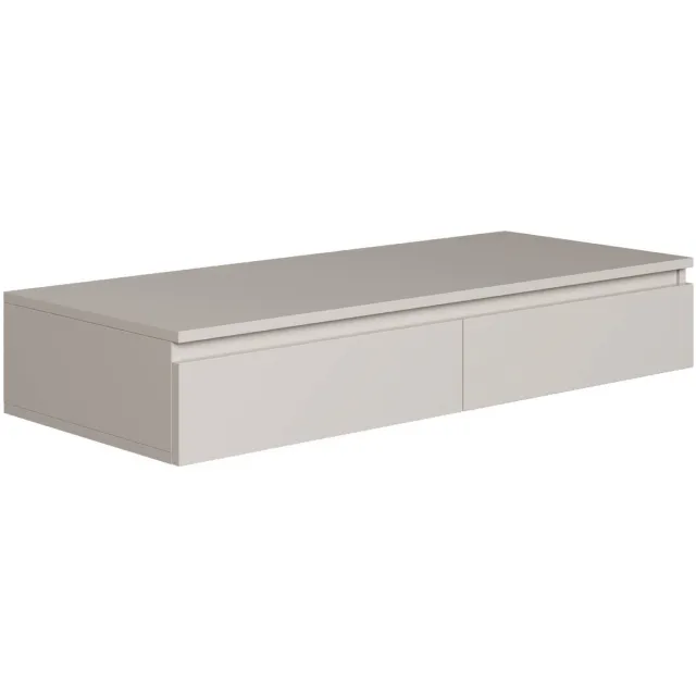Selsey Bemmi – Zwevend bureau / kaptafel met lades greige 120 cm