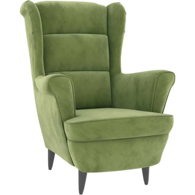vidaXL Fauteuil - fluweel - lichtgroen