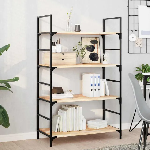 vidaXL Wandschappen 2 st zwevend 80x40x2 cm onbehandeld acaciahout Bruin