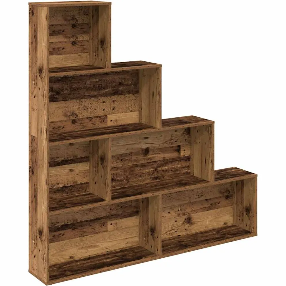 vidaXL Boekenkast 157x24x160 cm bewerkt hout oud houtkleurig bruin, foto 3