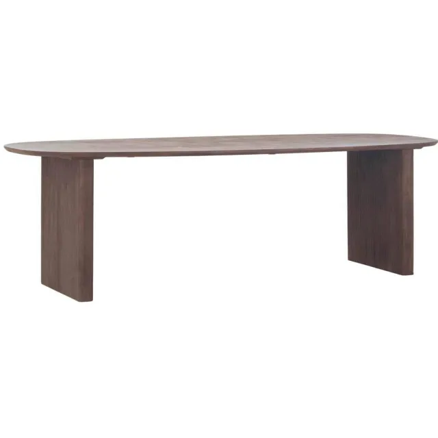 Giga Meubel Eettafel Aya - Donkerbruin Mangohout - 210x100x76cm