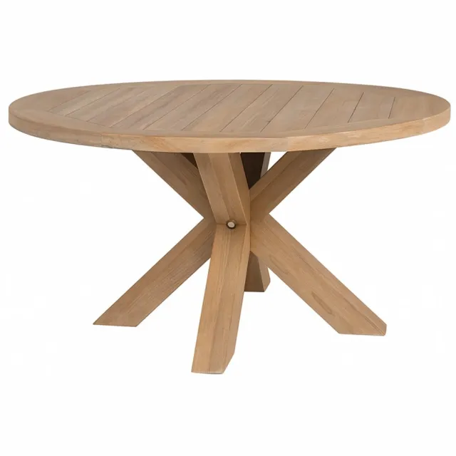 Benoa Tuintafel Teak rond 140cm Naturel
