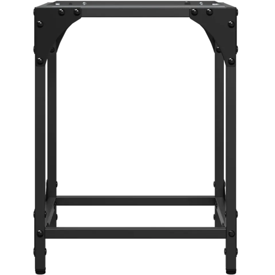 vidaXL Salontafels 2 st met transparant glazen blad 30x30x40 cm staal transparent, foto 4