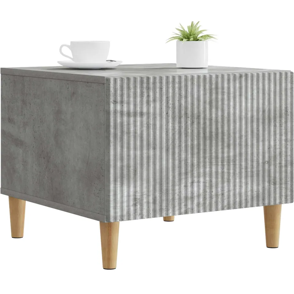 vidaXL Salontafel met lade Betongrijs 49 x 50 x 40 cm Bewerkt hout