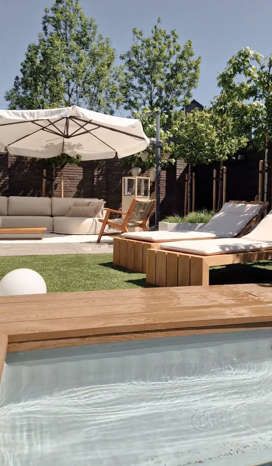 Studio LIVIT teak ligbed Cabanas naturel, foto 3