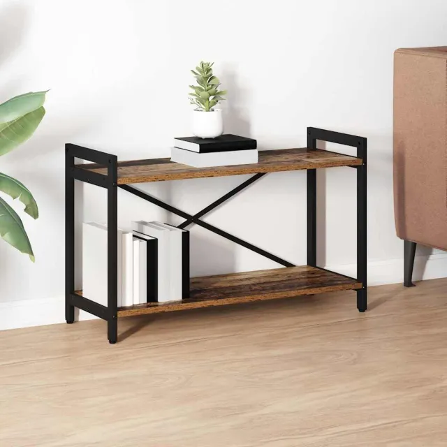 vidaXL Boekenkast 80 x 30 x 50 cm Bewerkt hout Oud hout bruin, foto 2